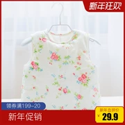 Mùa thu và mùa đông cho bé áo vest cotton dày tay cho trẻ sơ sinh