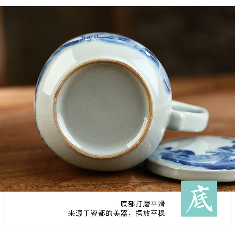 Your up filter cup tea cup high - capacity keller office separation of ceramic tea cup