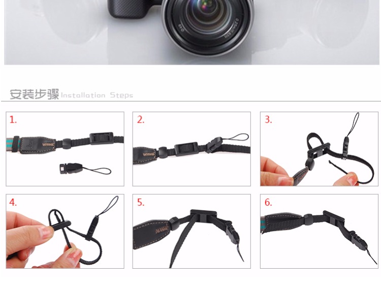Canon Nikon SLR máy thẻ kỹ thuật số Polaroid đã mỏng dây đeo dây Sony micro-camera dây đeo dây - Phụ kiện máy ảnh DSLR / đơn nắp máy ảnh