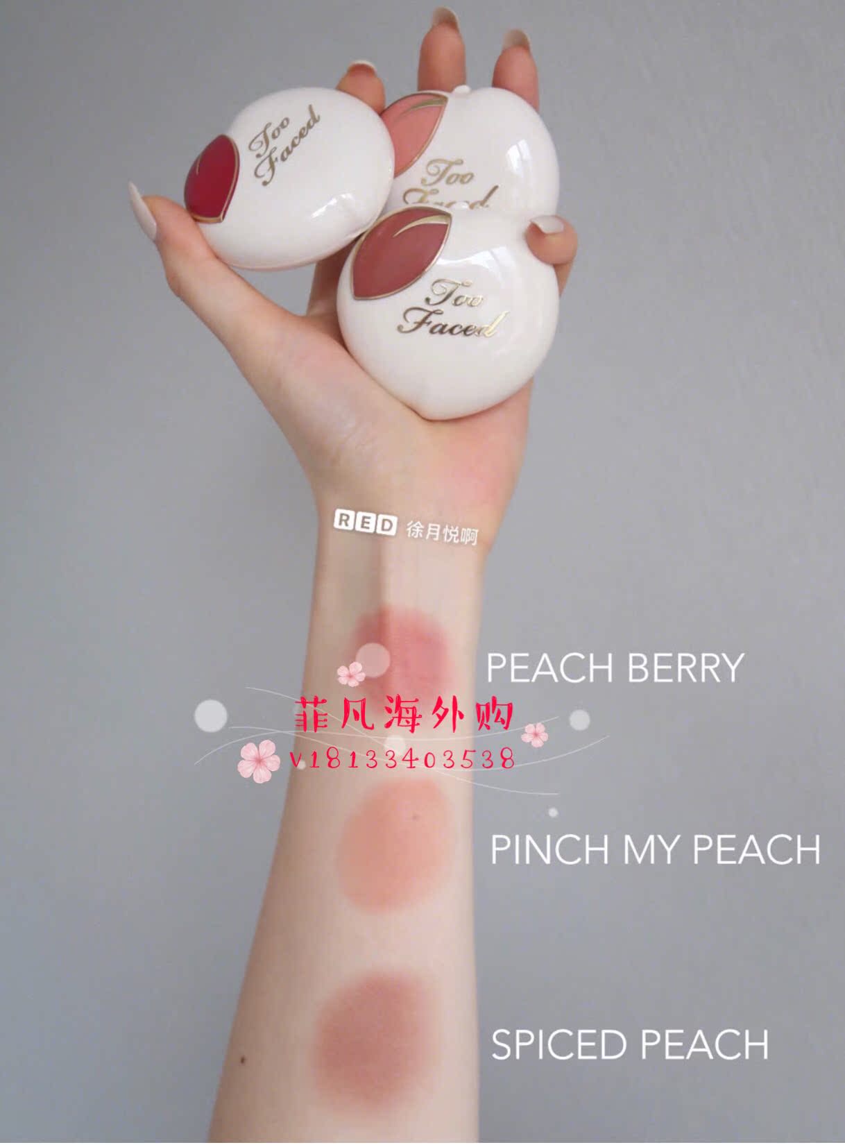 Quá phải đối mặt với Peach và Cream 12,5g Peach my Peach - Blush / Cochineal má hồng too faced