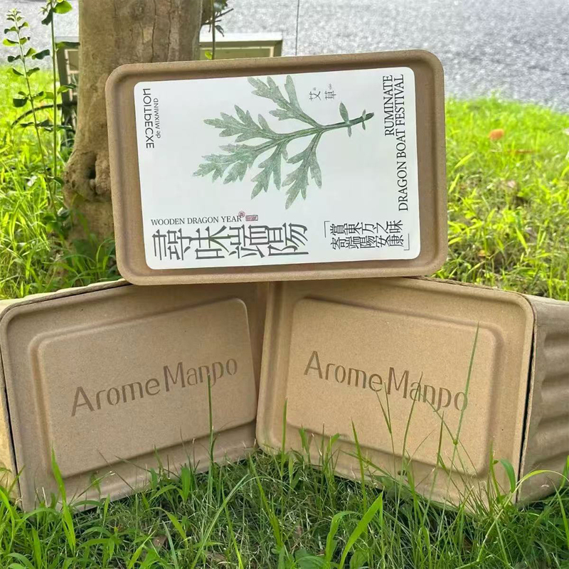 Festival Gift Box Can Be Customized with Logo, Large Size, Biodegradable, Environmentally Friendly Paper Pulp Box, Miscellaneous Storage Gift Packaging Box