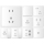 Официальный флагманский магазин Hongyan switch socket panel пористый тип 86 бытовая скрытая розетка с пятью отверстиями и выключателем X7 белого цвета mini 4
