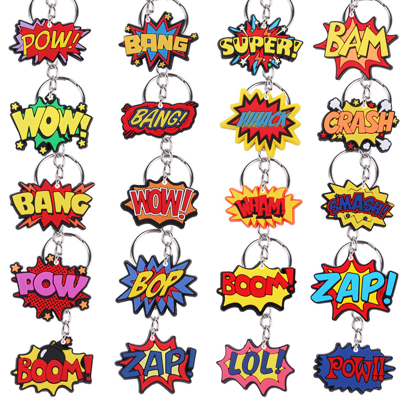 English Alphabet Keychain, Explosion Letter Pvc Backpack Decoration Keychain, Customizable with Your Own Design, Small Batch Orders Available English Alphabet Keychain, Explosion Letter Pvc Backpack Decoration Keychain, Customizable with Your Own Design, Small Batch Orders Available