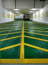 Parking lot floor paint Epoxy ramp material Water-based non-vibration non-slip floor Underground garage anti-landslide road