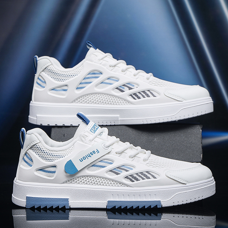 Men's Shoes 2026 Summer New Breathable Thin Mesh Shoes Korean Style Trendy Casual Sneakers Sports Fashion White Shoes