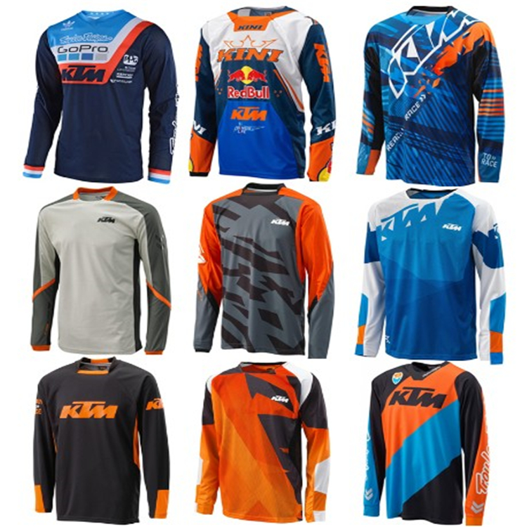 KTM downhill mountain bike riding suit T-shirt men's long-sleeved summer off-road motorcycle racing suit customization