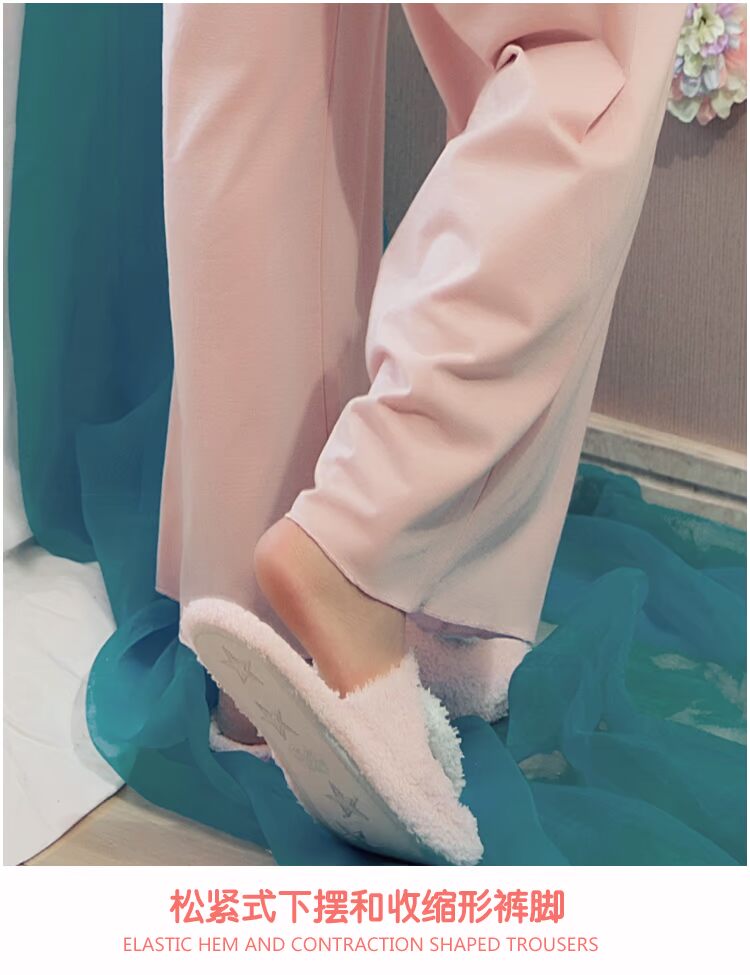 Phiên bản Hàn Quốc của bộ đồ ngủ cotton mới cho nữ mùa xuân và mùa thu dài tay dễ thương gợi cảm có thể mặc cho sinh viên phục vụ tại nhà mùa hè phù hợp với mùa thu đồ bộ vải đũi