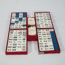 Japanese reflux mahjong set of 144 boxes nostalgic old objects card tools props ornaments old objects