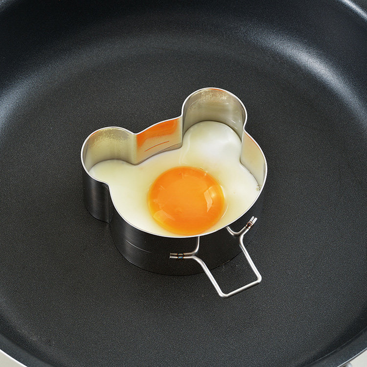 Japan Imports Stainless Steel Mousse Cake Mold Cartoon Little Mousse to deepen the round omelet model