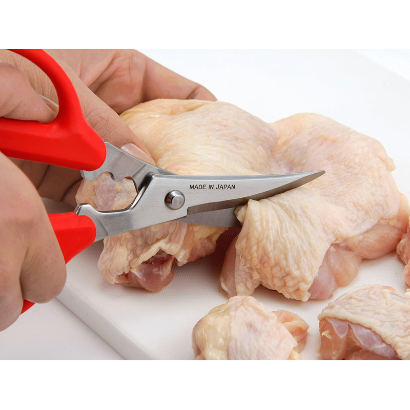 Japanese Stainless Steel Kitchen Scissors Chicken Bone Cut Crab to shell Seafood Shrimp Fish Cut Steak Broccoli Cut and peeled