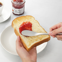 Japan imported 304 stainless steel jam spoon Butter smear shovel Toast smear sauce knife Butter yogurt salad spoon