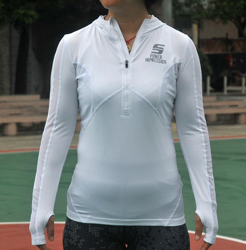 Exit UK Women's Speed Dry Sashimi Yoga Running Sports Even Hooded Sweatshirt