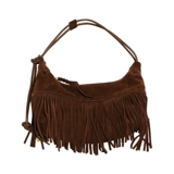 Матовая вместительная и большая сумка подмышку, сумка через плечо, из натуральной кожи