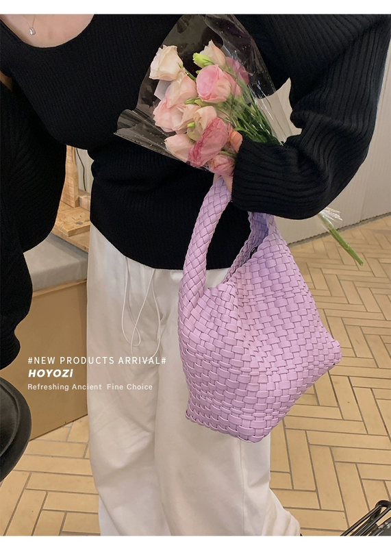 Túi xách nữ Xiaoyou chất liệu da tổng hợp sợi nhỏ túi đeo vai nữ trung niên khóa từ phong cách Âu Mỹ