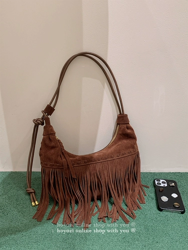 Матовая вместительная и большая сумка подмышку, сумка через плечо, из натуральной кожи