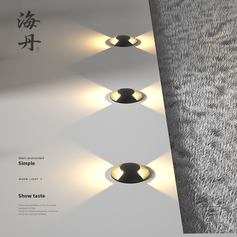 Embedded lamp Simply outdoor lamp landscape garden lawn buried lamp stairway corner lamp