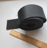 Черный кожаный аксессуар для сумки, из натуральной кожи