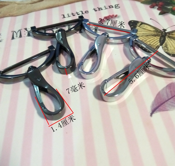 Phụ kiện phần cứng hành lý cao cấp súng màu / chrome / vàng nhẹ móc khóa móc khóa đường kính 3,7 cm - Phụ kiện hành lý phụ kiện túi xách cao cấp