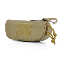 1000D CORDURA Outdoor Mountain Mountaineering PE plate Anti-press glasses collection box MOLLE waist hanging sunglasses bag