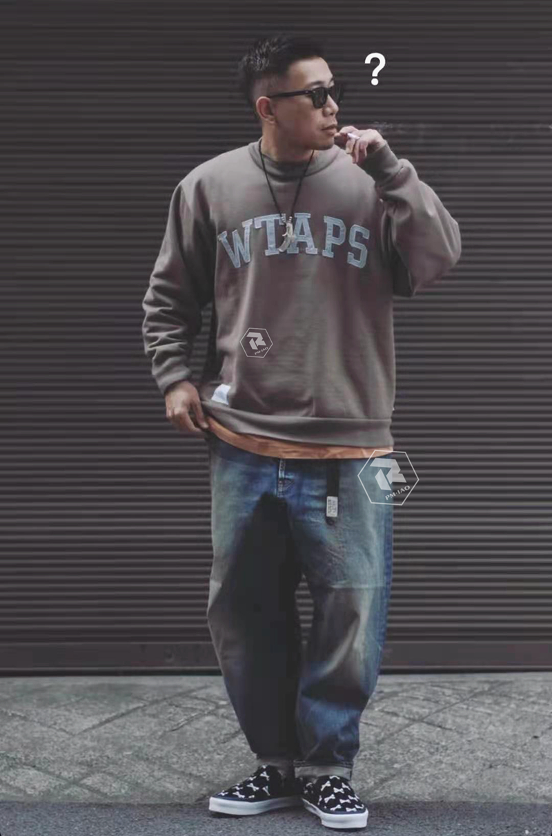 WTAPS 20AW COLLEGE MOCK NECK オリーブ L