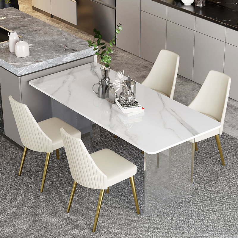 Minimalist acrylic suspended dining table master design slate dining table net red dining room island home small apartment dining table