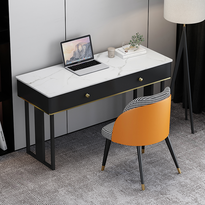 Rock desk Light modern deskWrite deskWC bedroom computer desktop simple home solid wood dresser