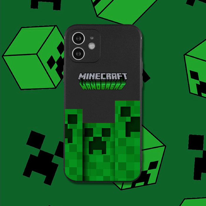 Style 4 — Minecraft Creeper Collage iPhone Case