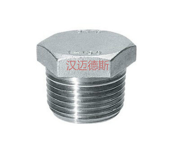 304 stainless steel hexagonal blocking plug pipe joint hexagonal plug head 304 blocking plug pipe blocking 2 minutes 4 minutes 6 minutes