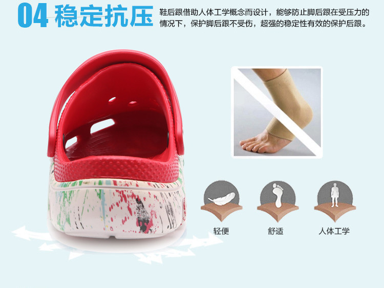 Giày Dieter lỗ nữ mùa hè trượt đôi giày đi biển đôi giày nam Giày nữ đế dày, đế dày tăng thêm dép đi trong nhà - Dép mẫu dép nữ đẹp 2021