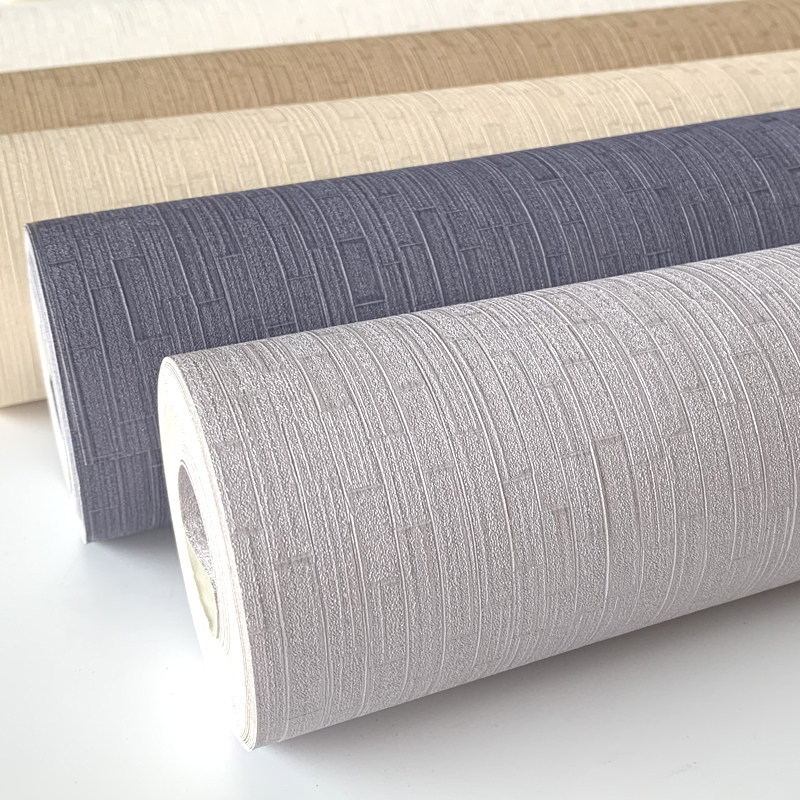 Simple solid color wallpaper Hotel hotel B & B apartment Restaurant Teahouse club shop Embossed erasable wallpaper
