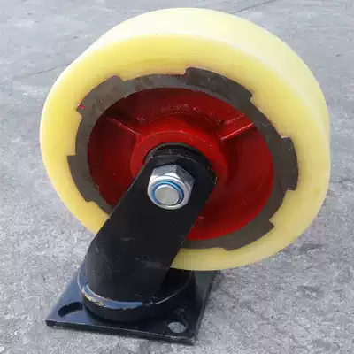 Heavy impact-resistant 6-inch 8-inch 10-inch iron core nylon universal wheel load-bearing wheel 1 5-ton gantry crane wheel