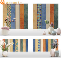 Antique brick threshold stone tile tile through the door stone tile floor tile waveguide line wall brick waist line American foot line Mediterranean European style