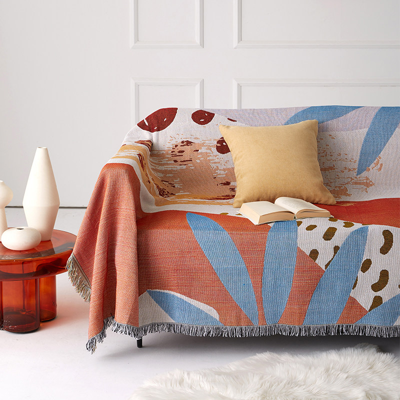 American Sofa Cover Fabric All Season Universal Sofa Towels Release Non-slip Single Hood Blanket Full Cover Full Bag Sofa Cover Hood