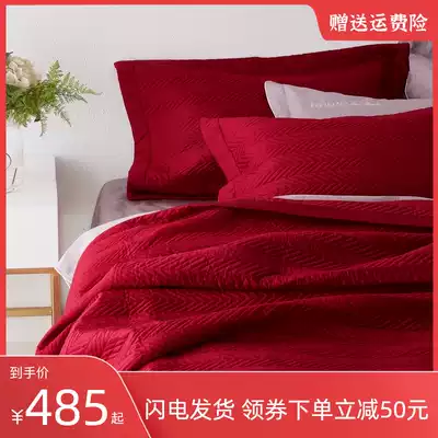 New Year winter bedding sheets bed cover three-piece cotton cotton wedding wedding three-piece set simple Nordic