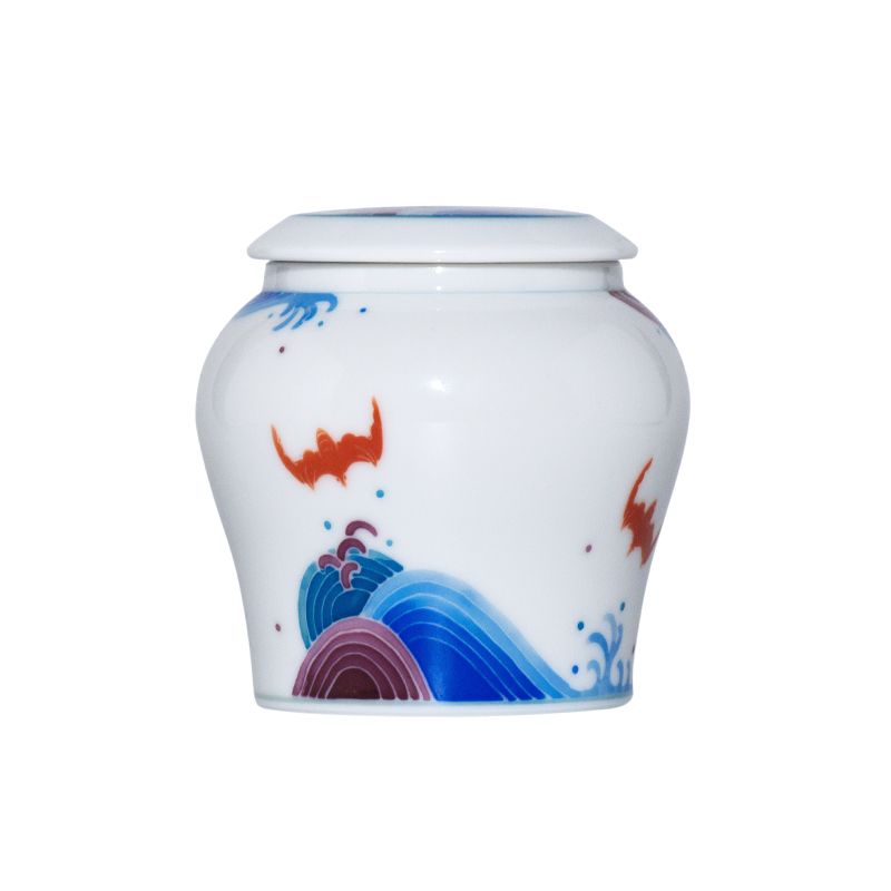 Liling porcelain hand - made ceramic seal pot caddy fixings small POTS home portable moisture storage tanks Chinese style