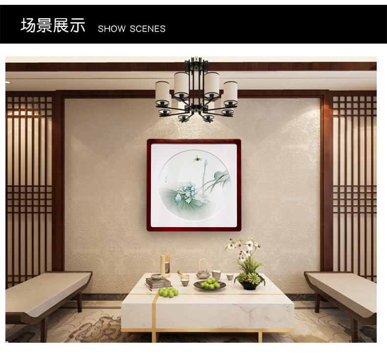 Orphan works are pure hand - made porcelain plate painting the sitting room porch corridor adornment Deng Hongchang "play" the Netherlands"