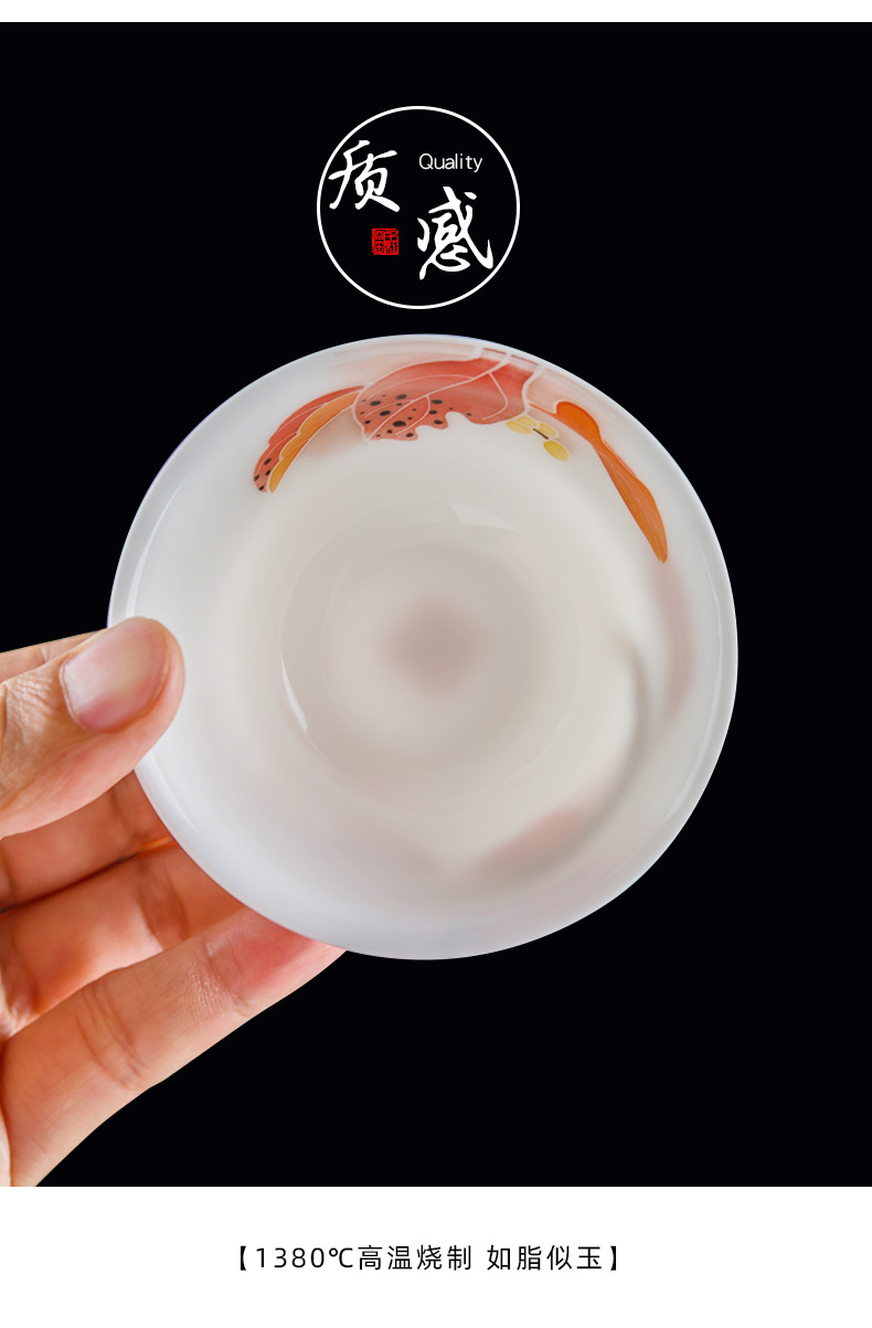 Hand - made ceramic cups under the glaze color kung fu tea set sample tea cup them thin body small tea master cup personal single CPU