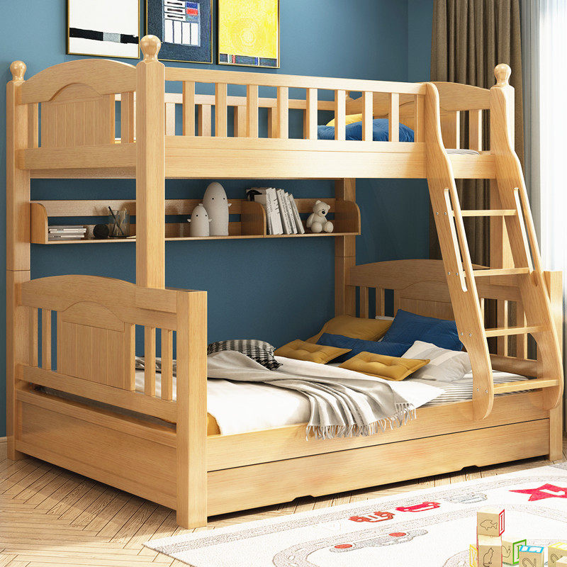 Children's bed bunk bed bunk bed two bunk bed mother bed 1.5 boy bunk wooden bed bunk bunk adult