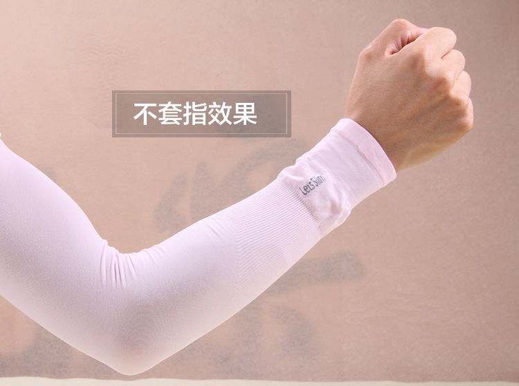 Mùa hè băng tay áo kem chống nắng găng tay dành cho nam giới và phụ nữ mỏng dài băng lụa kem chống nắng tay áo ngoài trời lái xe đi xe đạp cánh tay tay áo găng tay hở ngón nam