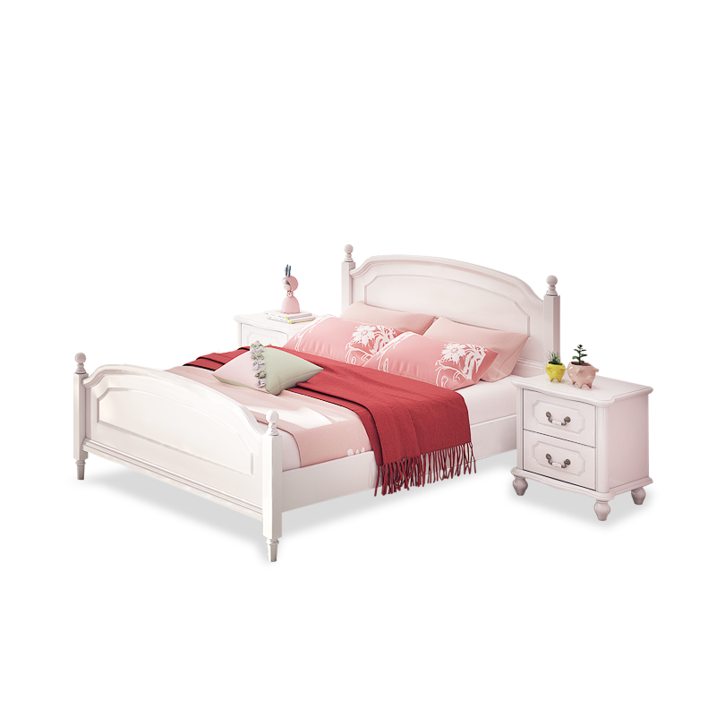 Colorful life children's furniture children's bed small bed single princess bed little girl children's room girl 1 5m bed