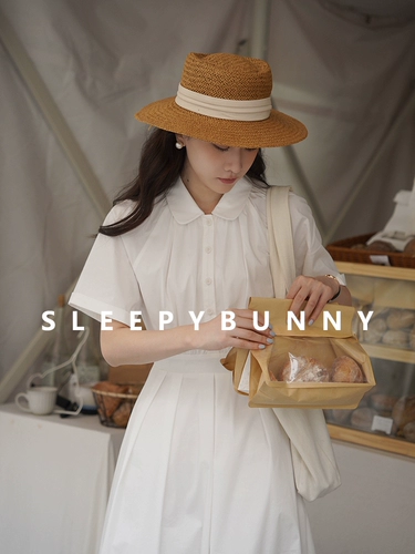 瞌睡兔 Белая рубашка, летний корсет, изысканное платье, длинная юбка, французский стиль