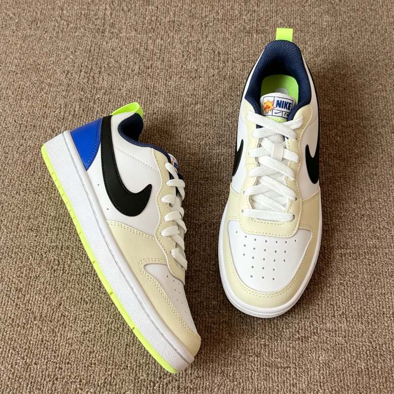 Nike Court Borough 2 Nike Women's Shoes Retro White Blue Green Low-Top Casual Sneakers Fb1394-101 Nike Court Borough 2 Nike Women's Shoes Retro White Blue Green Low-Top Casual Sneakers Fb1394-101
