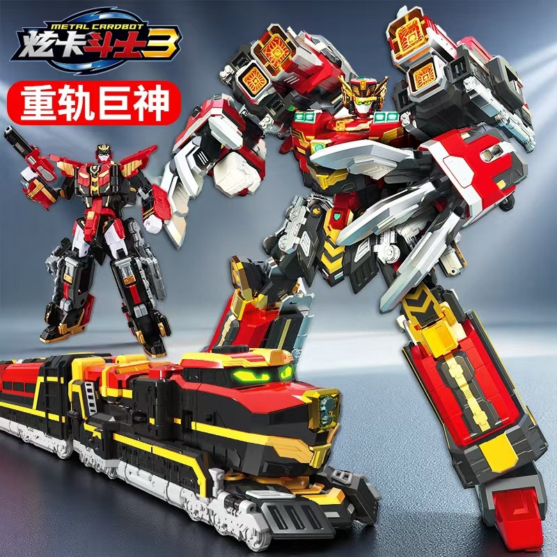 Подлинный истребитель Hyun Ka Fighter 3 Heavy Rail Giant God Сезон 3 Игрушечный деформационный робот Child Boy 2 Mecha Two King Kong