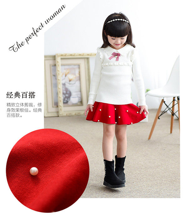 Jupe fillette en mélange - Ref 2048939 Image 7