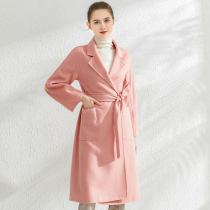 Autumn and winter 2021 new double-sided wool woolen coat high-end cost-effective Korean slim long womens coat