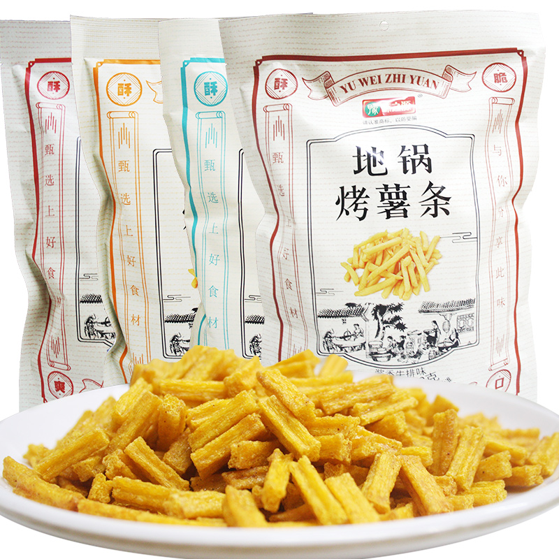The source of Yu flavor pot roasted French fries snacks large package 408g leisure net red snacks potato crisp honey tomato barbecue