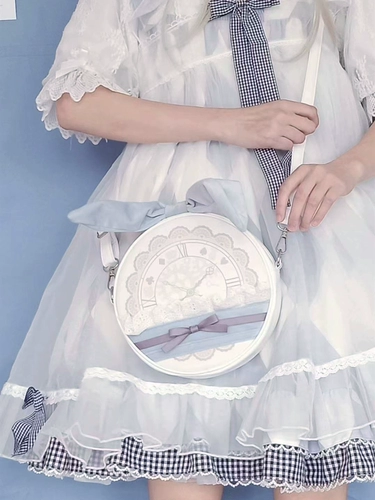 Оригинальные карманные часы, портативная милая сумка через плечо, надевается на плечо, стиль Лолита