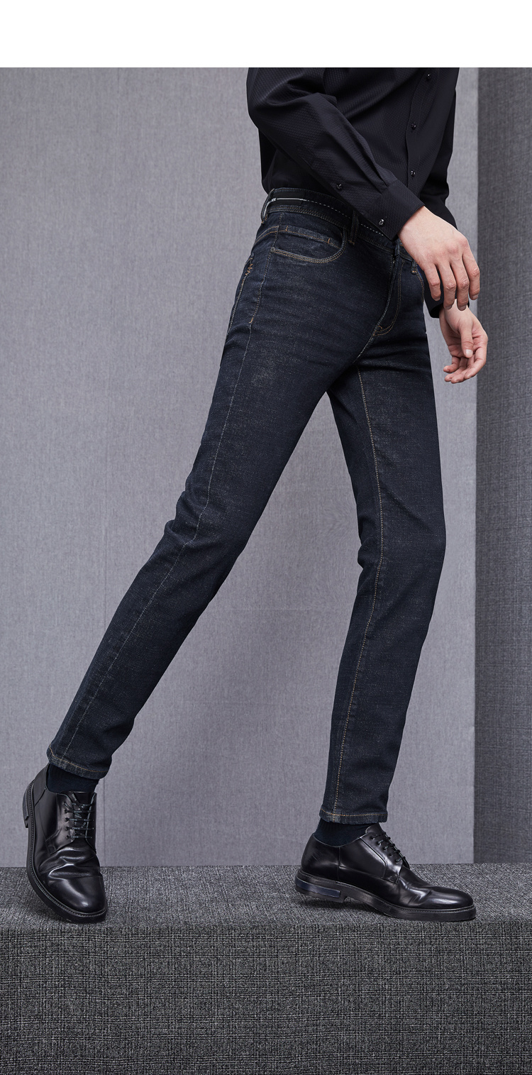 Quần jeans ống suông thẳng 5 túi sành điệu 2018 mùa thu mới quần tây