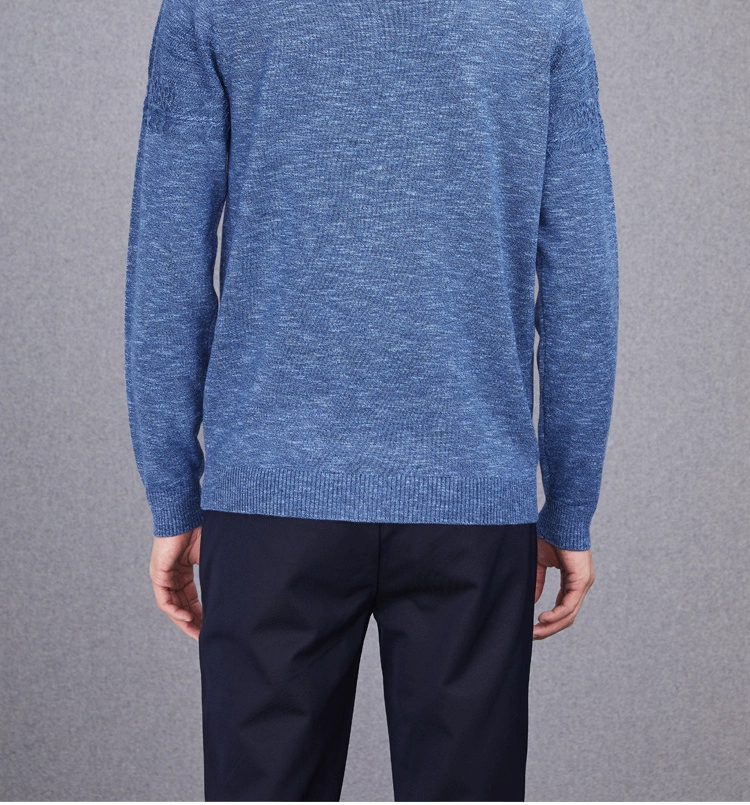 HLA / Haicang House Net Color Turtleneck Áo len cổ lọ 2018 Thu đông mới Jacquard Line Fake Hai người đàn ông