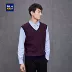 Áo len cổ lọ hiệu HLA / Haicang House 2018 mùa đông mới vest giả hai người Kéo qua